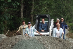 Many hands (and a loader) make light work!