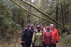 HHA members doing a walking survey of trail conditions